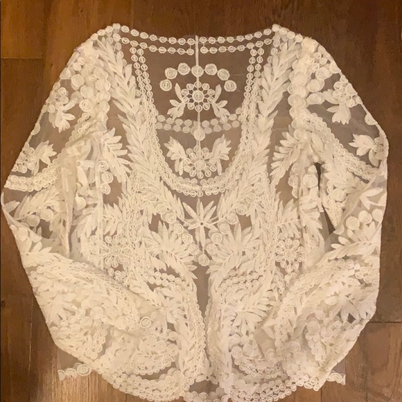 Tops - Boho Lace Blouse SZ M